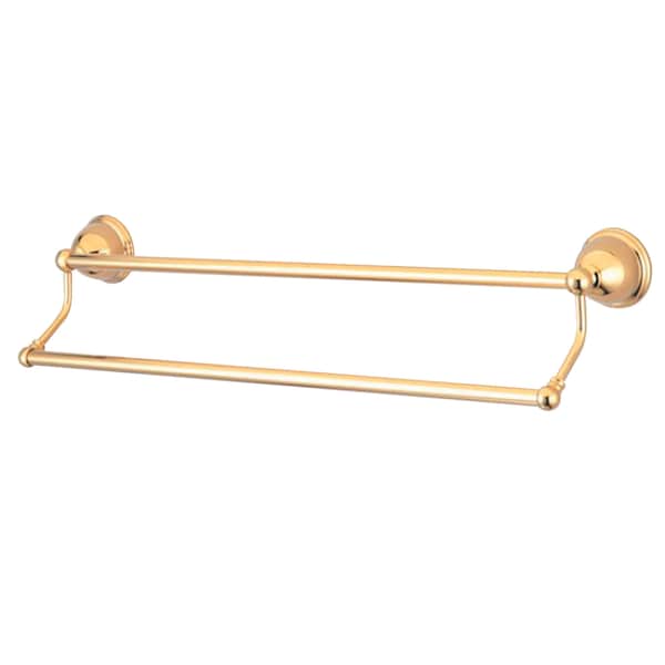 Restoration 24" Dual Towel Bar, Polished Brass